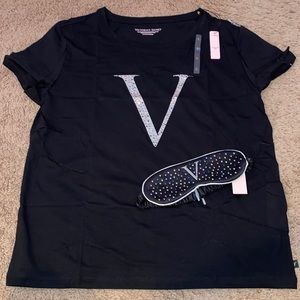 Victoria’s secret pajama top and sleep mask